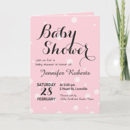 Baby shower met luidere Raffle-uitnodiging