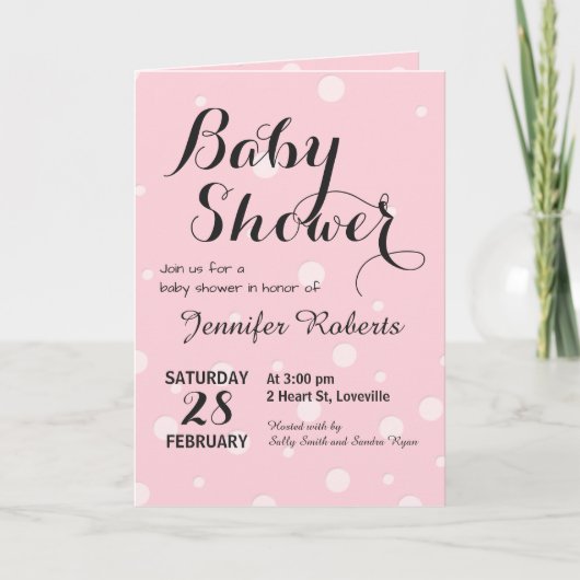 Baby shower met luidere Raffle-uitnodiging (Voorkant)
