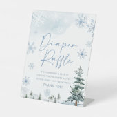 Baby shower met luidop reclamebord met voetstuk (Voorkant)