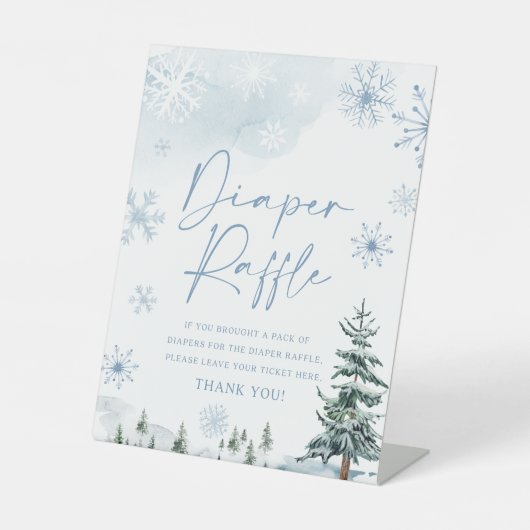 Baby shower met luidop reclamebord met voetstuk (Voorkant)