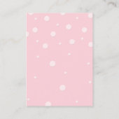 Baby shower met luierkaartje informatiekaartje (Achterkant)