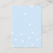 Baby shower met luierkaartje informatiekaartje (Achterkant)