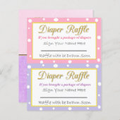 Baby shower met luierspoeling Roze en Paars (Voorkant / Achterkant)