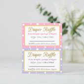 Baby shower met luierspoeling Roze en Paars (Staand voorkant)