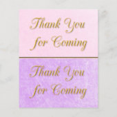 Baby shower met luierspoeling Roze en Paars (Achterkant)