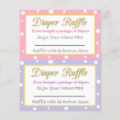 Baby shower met luierspoeling Roze en Paars (Voorkant)