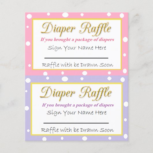 Baby shower met luierspoeling Roze en Paars (Voorkant)