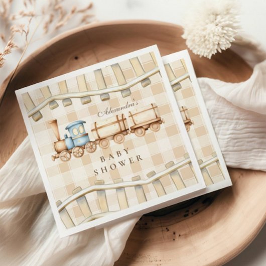 Baby shower met neutrale Waterverf Servet