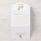 Baby shower met ongekend kindermeisje all in one uitnodiging (Buitenkant)