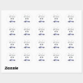 Baby Shower met raceauto thema Ronde Sticker (Vel)