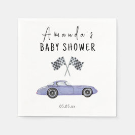 Baby Shower met raceauto thema Servet