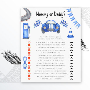 Baby shower met raceauto thema - wie is het, mama