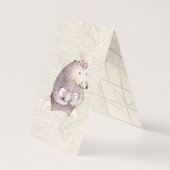 Baby shower met reisthema | Bedankt Opmerking Kaart (Achterkant)