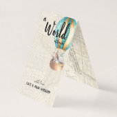 Baby shower met reisthema | Bedankt Opmerking Kaart (Voorkant)