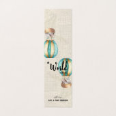 Baby shower met reisthema | Bedankt Opmerking Kaart (Buitenkant ongevouwen)