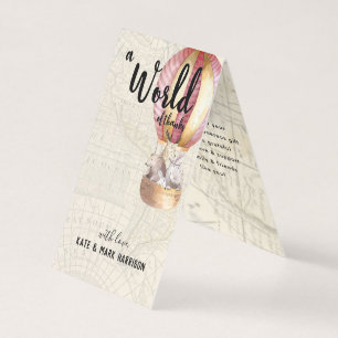 Baby shower met reistijd   Opmerking: Dank u wel Kaart