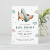 Baby shower met -retroflector-gecertificeerde pilo kaart (Staand voorkant)