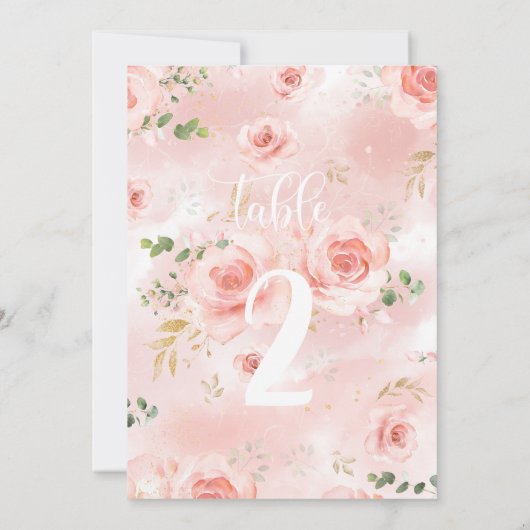 Baby shower met roze en goudmeisjes (Achterkant)