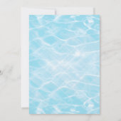 Baby shower met rubberdessepelsplauw kaart (Achterkant)