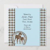 baby shower met Sjabloon voor het uitnodigen van p Kaart (Achterkant)