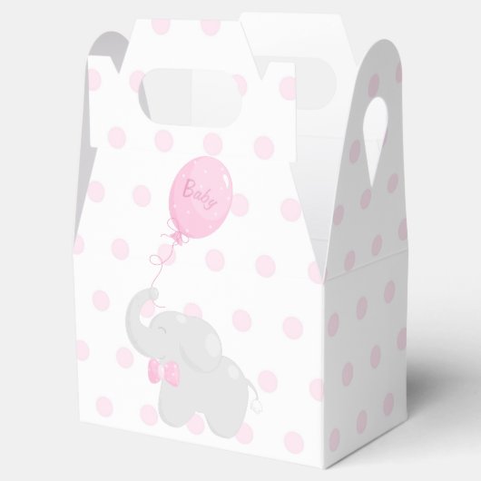 Baby shower met snoepdoos Roze Bedankdoosjes (Geopend)