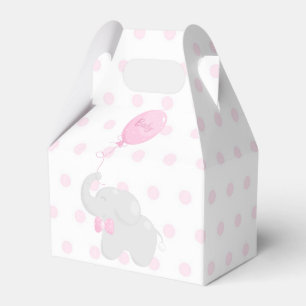 Baby shower met snoepdoos Roze Bedankdoosjes
