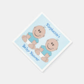 Baby shower met twee bakken servet (Hoek)