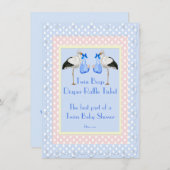 Baby shower met twee dozen kaart (Voorkant / Achterkant)