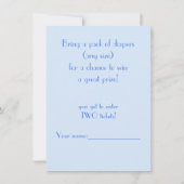 Baby shower met twee dozen kaart (Achterkant)