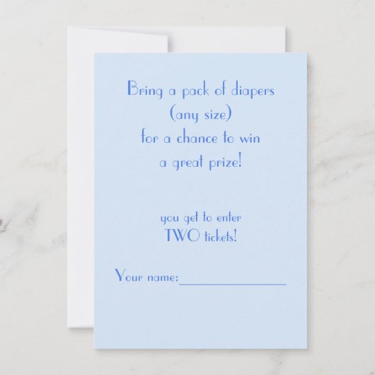 Baby shower met twee dozen kaart (Achterkant)