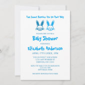 Baby shower met twee dubbele tallen kaart (Voorkant)