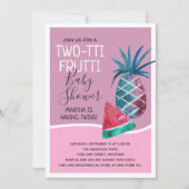 Baby shower met twee tti Frutti Twin Girls Kaart (Voorkant)