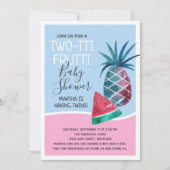 Baby shower met twee tti-tti-tti-tweens kaart (Voorkant)