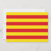 Baby shower met vlag van Catalonië Kaart (Achterkant)