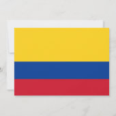 Baby shower met vlag van Colombia Kaart (Achterkant)