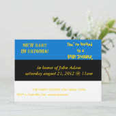 Baby shower met vlag van Estland Kaart (Staand voorkant)