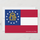 Baby shower met vlag van Georgië Kaart (Achterkant)