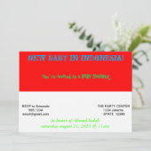 Baby shower met vlag van Indonesië Kaart (Staand voorkant)