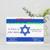 Baby shower met vlag van Israel Kaart (Staand voorkant)