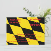 Baby shower met vlag van München Kaart (Staand voorkant)