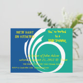 Baby shower met vlag van Ottawa, Canada Kaart (Staand voorkant)