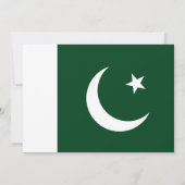 Baby shower met vlag van Pakistan Kaart (Achterkant)