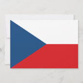 Baby shower met vlag van Tsjechië Kaart (Achterkant)