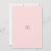 Baby Shower met Vlinder Kaart (Achterkant)