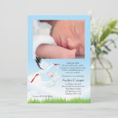 Baby shower met vroege levering Fotopost winkel Kaart (Staand voorkant)