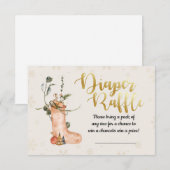 Baby shower met winterkerstmis kaart (Voorkant / Achterkant)