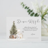 Baby shower met winterkerstmis kaart (Staand voorkant)