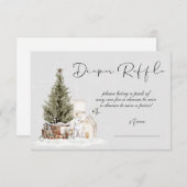 Baby shower met winterkerstmis kaart (Voorkant / Achterkant)