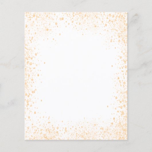 Baby shower met witte glitter (Achterkant)