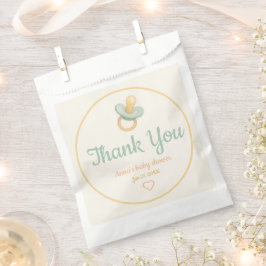 Baby shower met zachte Waterverf Bedankzakje